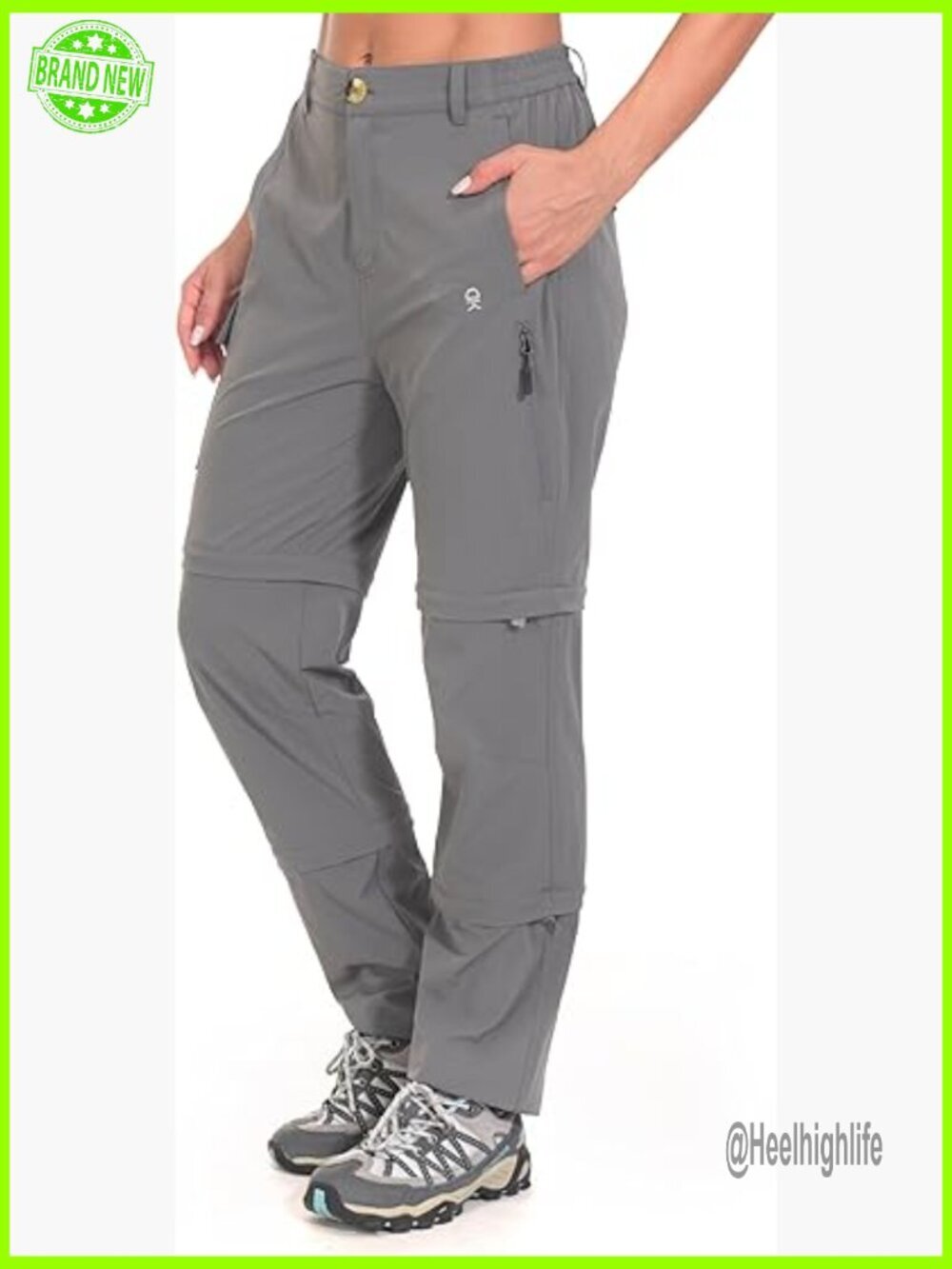Stretch Convertible Hiking Pants, Zip-Off Quick Dry, Multi-Pocket Cargo